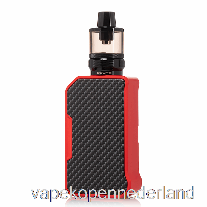 Vape Nederland Dovpo Mvp 220w Starterkit Koolstofvezel Rood